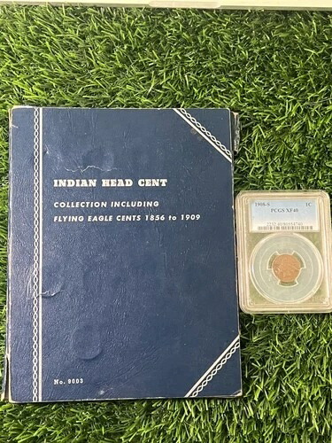 インディアンヘッド＆フライングイーグル セントコレクション 1856～1909年 45枚 + 1908-S 397,485円