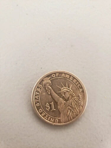 ジョン・アダムス作のアメリカ銀貨