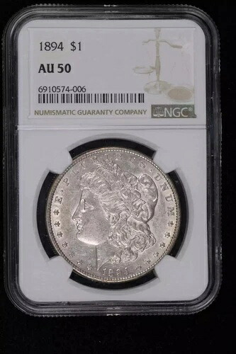 1894年 モーガンシルバードル NGC AU-50-