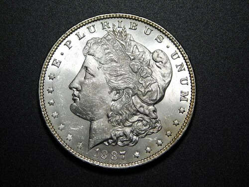 オールドウェストUSコイン 1887年 モーガン銀貨