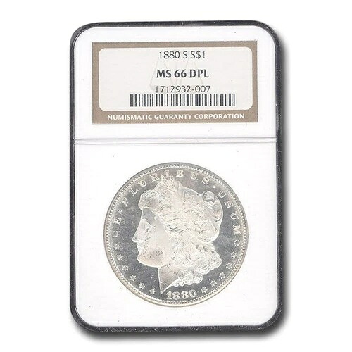 1880年-S モーガンドル MS-66 DPL NGC-