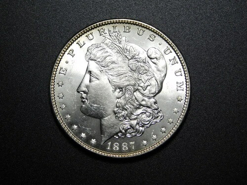 オールドウェストUSコイン 1887年 モーガン銀貨