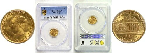 1917年 $1マッキンリーゴールド記念 PCGS MS-67-｜WORLD RESOURCE【QUEEN店】