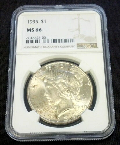 1935年ピースシルバードル NGC MS66 値下げ 2025年6月18日 (2372)｜WORLD RESOURCE【QUEEN店】 401,445円