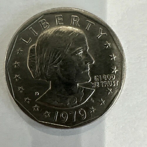 1979-P SBA$1 スーザン B. アンソニー ドル