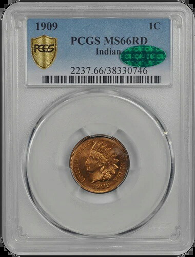 1909年 インドヘッド PCGS CAC RD 66-