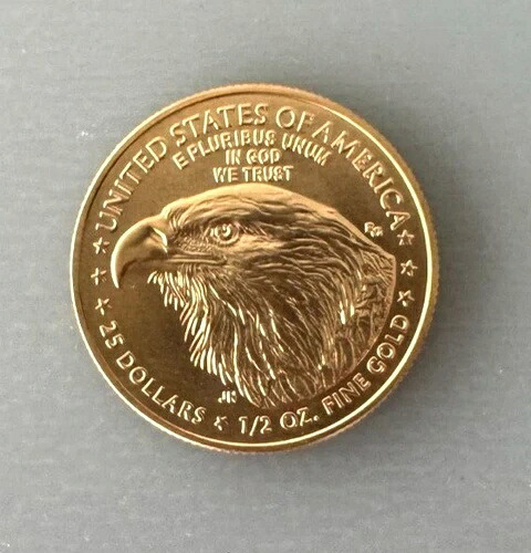 2025年 ゴールド 1/2オンス アメリカンイーグル 25ドル金貨 米国造幣局 ゴールドイーグル 1/2オンスコイン 411,345円