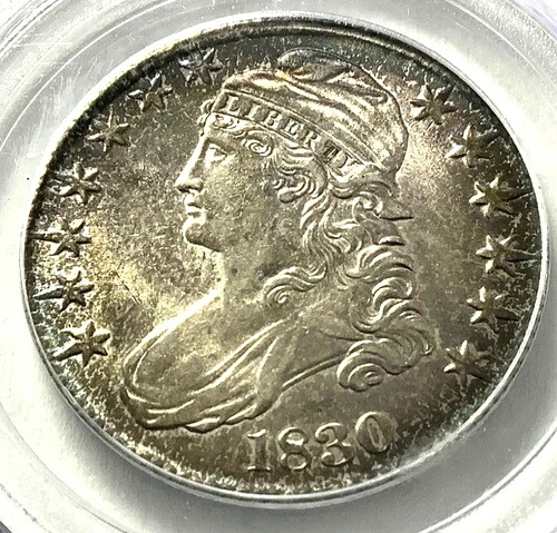 1830年 バストハーフドル・スモール O-PCGS MS 63! 美しいタイプのコイン!-
