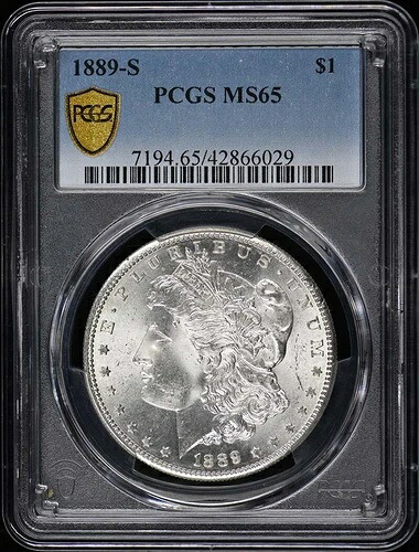 1889-S 1ドル モルガン・ダラー PCGS MS65|WORLD RESOURCE【QUEEN店】
