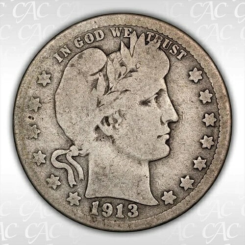 1913-S 25セント CACG G6