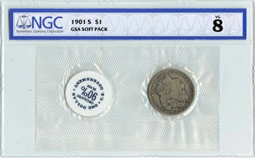 1901-S モルガン・ダラー GSA ソフトパック S$1 NGC VG8