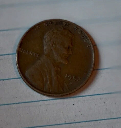1952 D ERROR 小麦ペニー - リンカーンの頭皮を剥がされた 406,395円