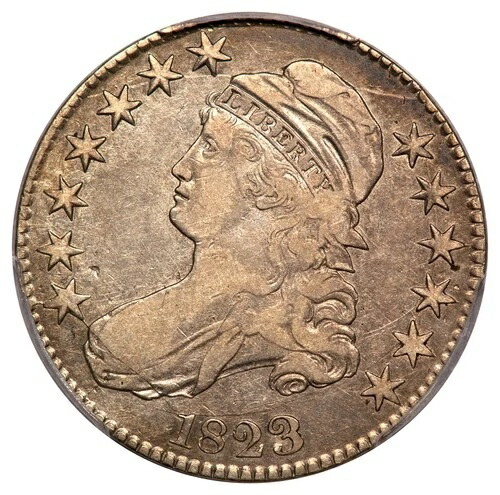 1823 50C O-109 R5 キャップドバスト ハーフダラー PCGS VF20