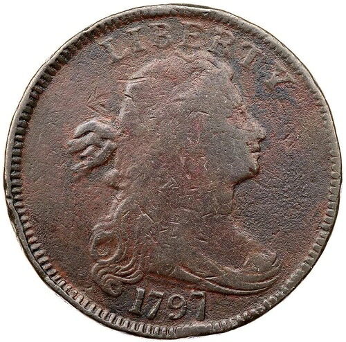 1797 NC-2 R-6 焦バストラージセントコイン 1c-