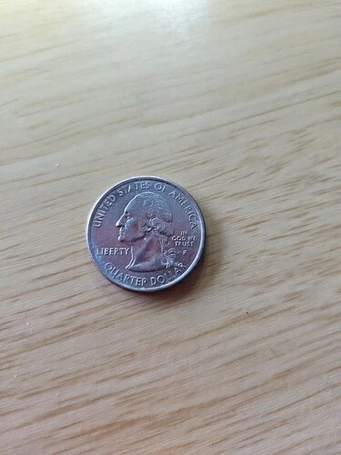 2002 年ワシントン 25 セント硬貨、表裏に打ち消し線あり、... 406,395円