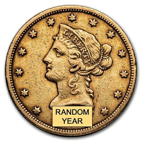 1838-1866年 $10 リバティゴールドイーグル 標語なし VF-|WORLD RESOURCE【QUEEN店】