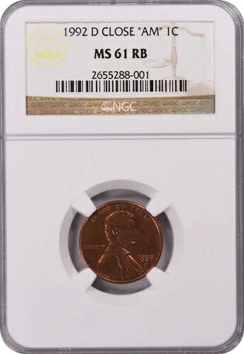 1992-D リンカーン・セント・クローズ AM MS61RB NGC