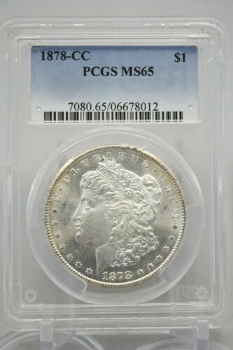1878-CC 1ドル銀モルガンドル PCGS MS65 #8012