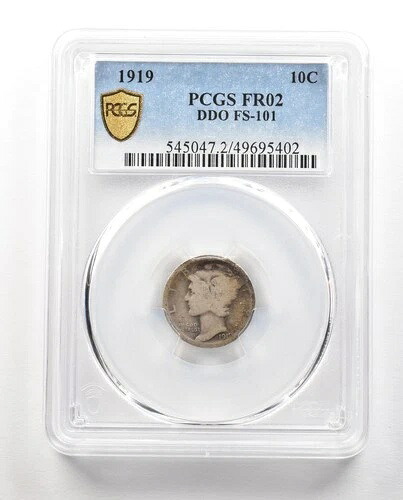1919年 マーキュリーダイム DDO FS-101 FR02 PCGS *4863|WORLD RESOURCE【QUEEN店】