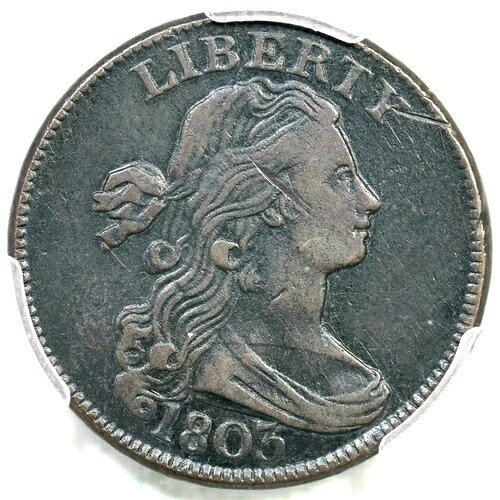 1803年 S-265 R-4 PCGS XFディテール LG 日付、LG 分数 バスト ラージ セント コイン-｜WORLD RESOURCE【QUEEN店】