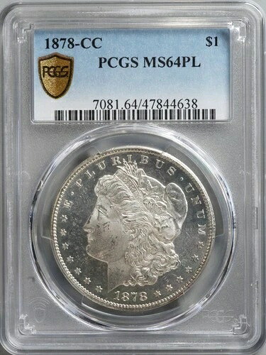 1878年-CC モーガンドル-PCGS MS64PL-テールバー VAM-11 ** トップ100 $2,500BV-｜WORLD RESOURCE【QUEEN店】 415,305円