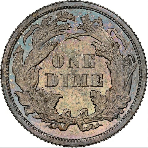 1867 NGC PR66 6,000枚鋳造 + 625プルーフ = 最低10セント?? $3,250 PCGS PG シートダイム|WORLD RESOURCE【QUEEN店】