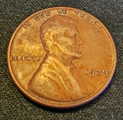 1939年 リンカーンウィートペニー 「新品同様マークなし」 RD未グレード -