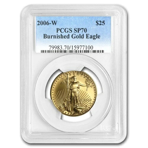 2006-W 1/2オンス バーニッシュド アメリカン ゴールド イーグル MS/SP-70 PCGS
