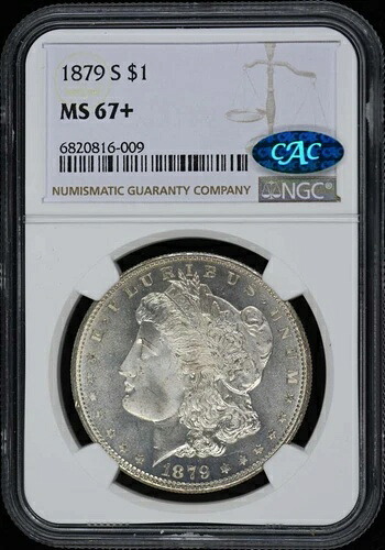 1879年-S モーガンドル S $1 NGC MS67+ (CAC)-｜WORLD RESOURCE【QUEEN店】