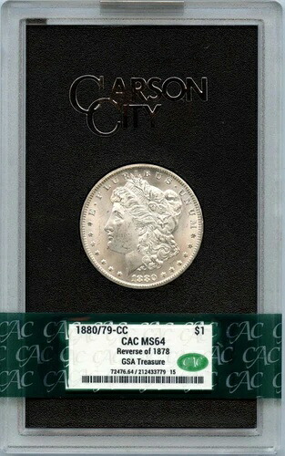 1880/79-CC Rev. 1878 モルガン・ダラー GSA ホード S$1 CACG MS64 CAC｜WORLD RESOURCE【QUEEN店】
