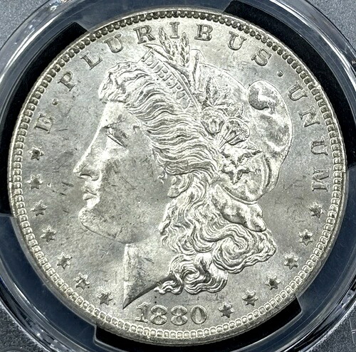 1880-O 1ドル モルガン・ダラー PCGS MS64 非常に明るい、強い刻印、そして堅牢な日付 419,760円