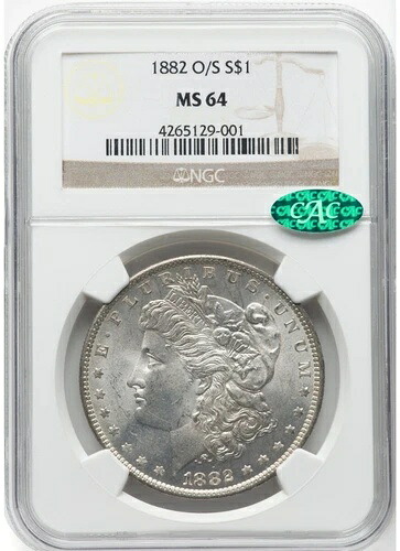 1882-O O Over S モルガン・ダラー S$1 NGC MS64 (CAC)｜WORLD RESOURCE【QUEEN店】 420,255円