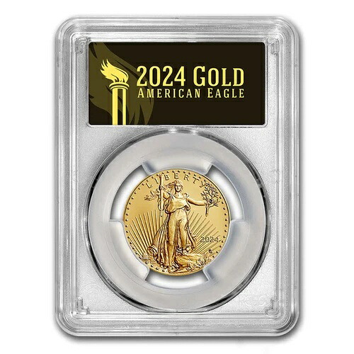 2024年 1/2オンス アメリカンゴールドイーグル MS-70 PCGS (FDI、ブラックラベル)