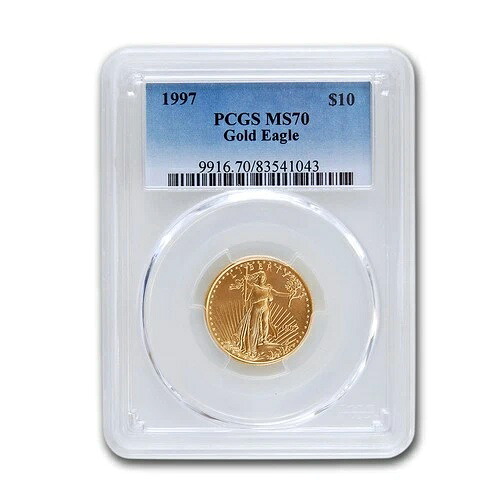 1997年 1/4オンス アメリカンゴールドイーグル MS-70 PCGS