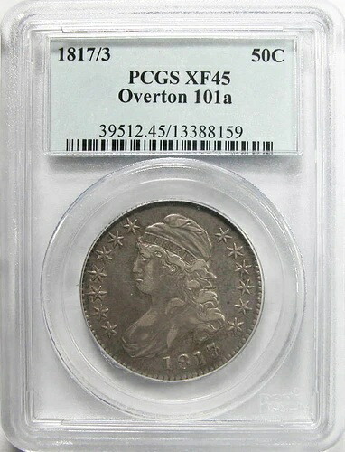 1817/3 キャップドバストハーフダラー O-101a PCGS XF-45｜WORLD RESOURCE【QUEEN店】