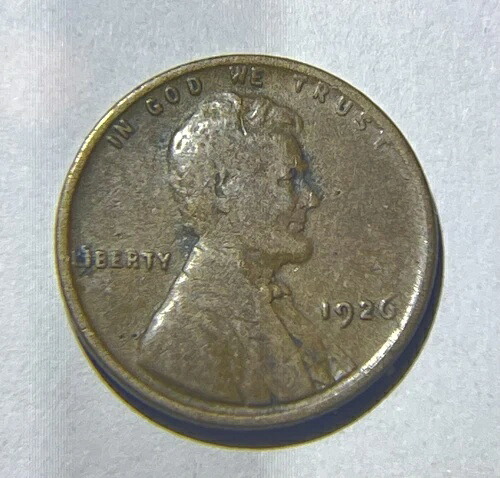 1926年リンカーン小麦ペニー（ミントマークなし）