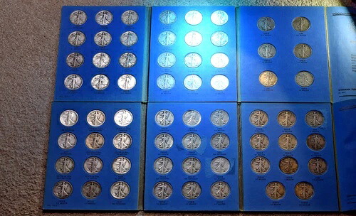 1916-1947年ウォーキングリバティハーフ65コインターリフィックコンプリートセット！ #177-