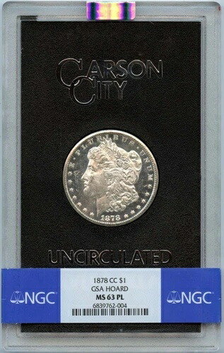 1878-CC モルガン・ダラー GSA ホード S$1 NGC MS63PL