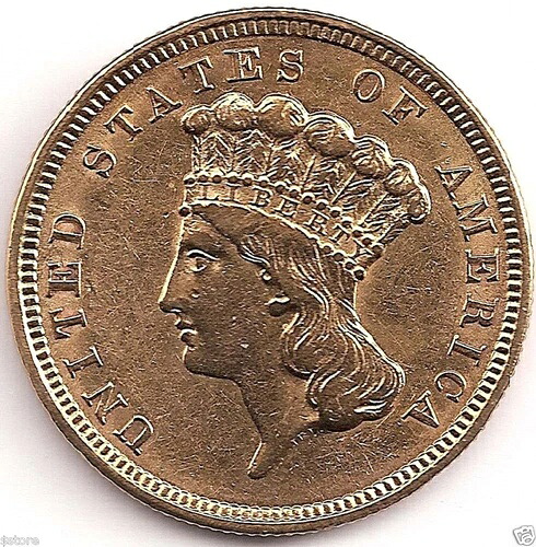 1854年 リバティヘッド 3ドル金貨 3ドル金貨の初年度｜WORLD RESOURCE【QUEEN店】