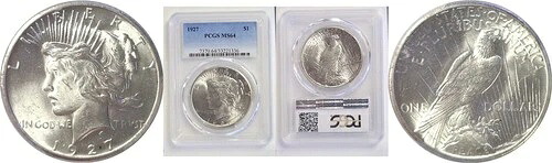 1927年 1ドル平和ドル - PCGS MS-64|WORLD RESOURCE【QUEEN店】