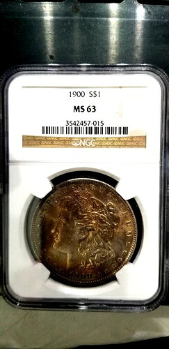 1900年 モーガン・ダラー MS 63 モンスタートーン
