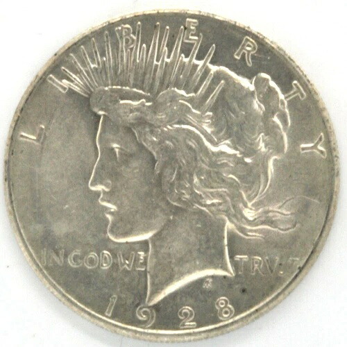 1928年 P ピースドル 1ドル US 90% 銀貨 米国高品位キー日付｜WORLD RESOURCE【QUEEN店】
