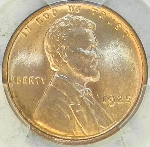 1925年 P リンカーンセント MS66 RD PCGS BU Unc Red Wheat Penny [813] ブライト-｜WORLD RESOURCE【QUEEN店】