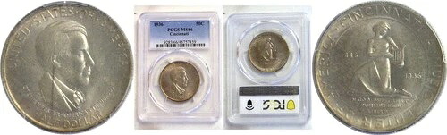 1936年 50セント シンシナティ記念ハーフドル PCGS MS-66|WORLD RESOURCE【QUEEN店】