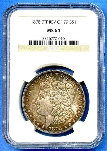 1878 P NGC MS64 Rev 79 モルガン銀貨 $1 1878-P Rev 79 希少オリジナルコイン｜WORLD RESOURCE【QUEEN店】