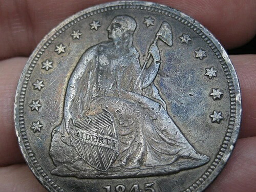 1845年 自由の女神像 銀貨 - VF/XF 詳細|WORLD RESOURCE【QUEEN店】
