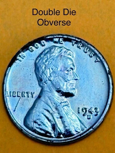 希少な1943年Dスチール製小麦ペニー硬貨（表面/裏面が二重になっているもの）（写真）｜WORLD RESOURCE【QUEEN店】