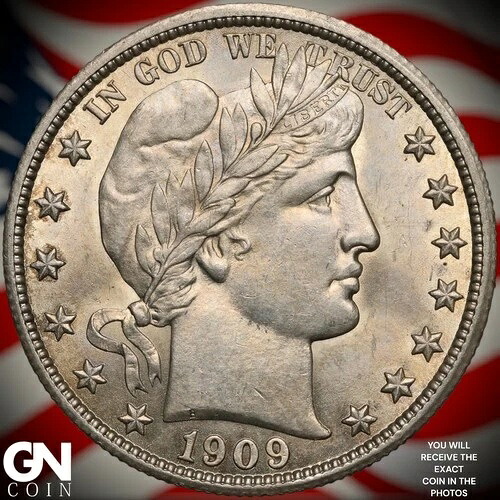 1909年 P バーバー ハーフダラー B3359｜WORLD RESOURCE【QUEEN店】