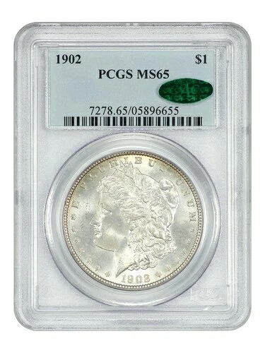 1902年 $1 PCGS/CAC MS65 - モルガン・ダラー - 希少な宝石