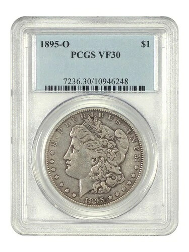 1895-O $1 PCGS VF30 - モルガン・ダラー - ニューオーリンズ発のキー・デート